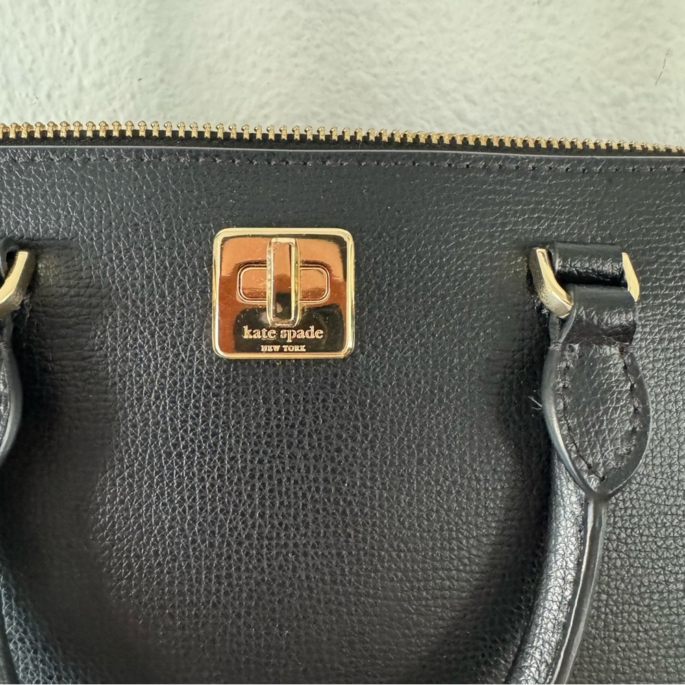 Kate Spade New York Phoebe East West Satchel Leather Crossbody Black - Picture 5 of 16